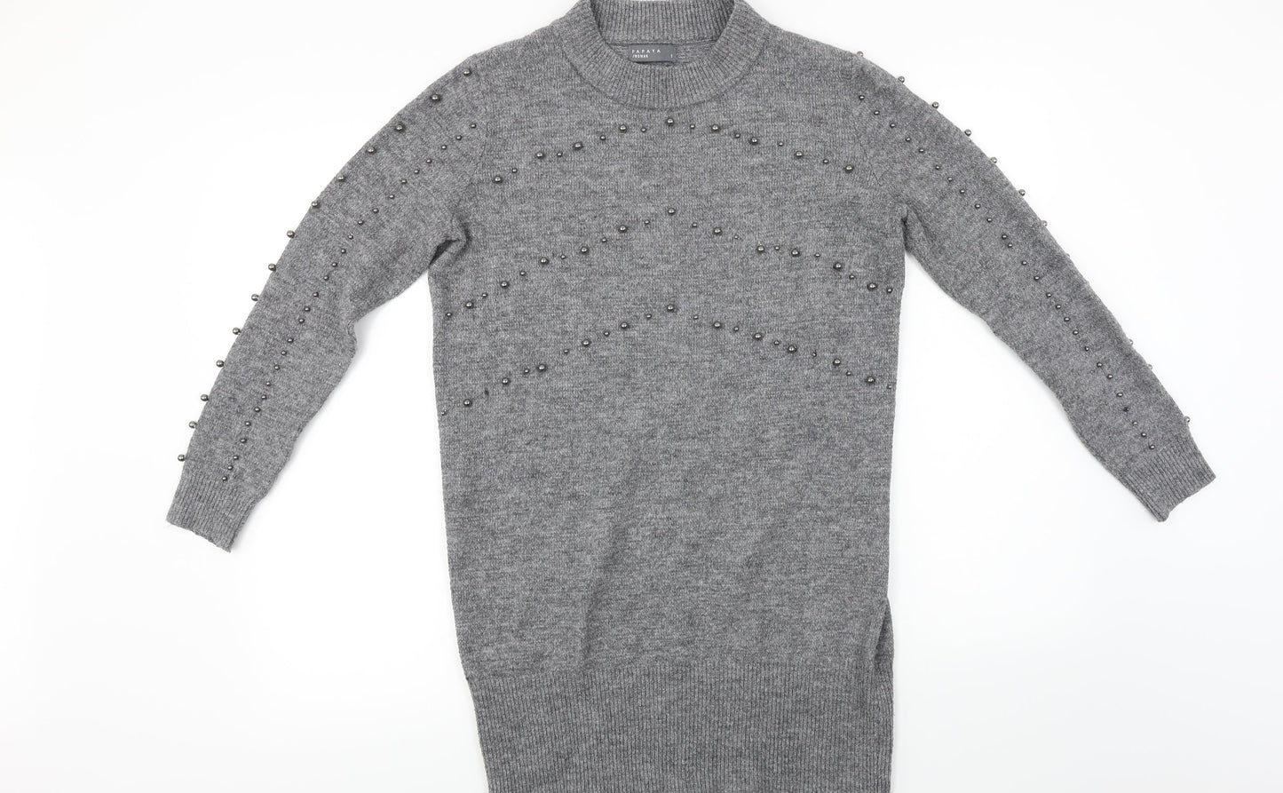 Papaya  Womens Grey   Pullover Jumper Size S