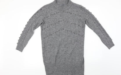 Papaya  Womens Grey   Pullover Jumper Size S