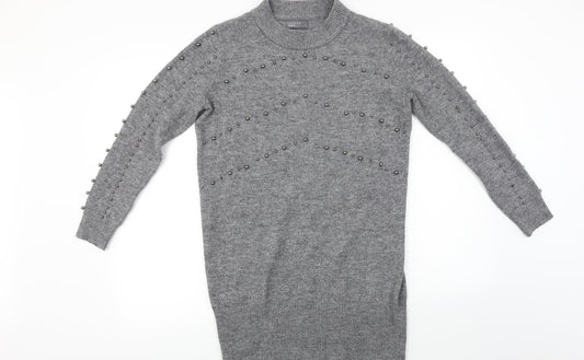 Papaya Womens Grey   Pullover Jumper Size S