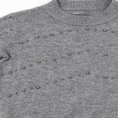 Papaya  Womens Grey   Pullover Jumper Size S