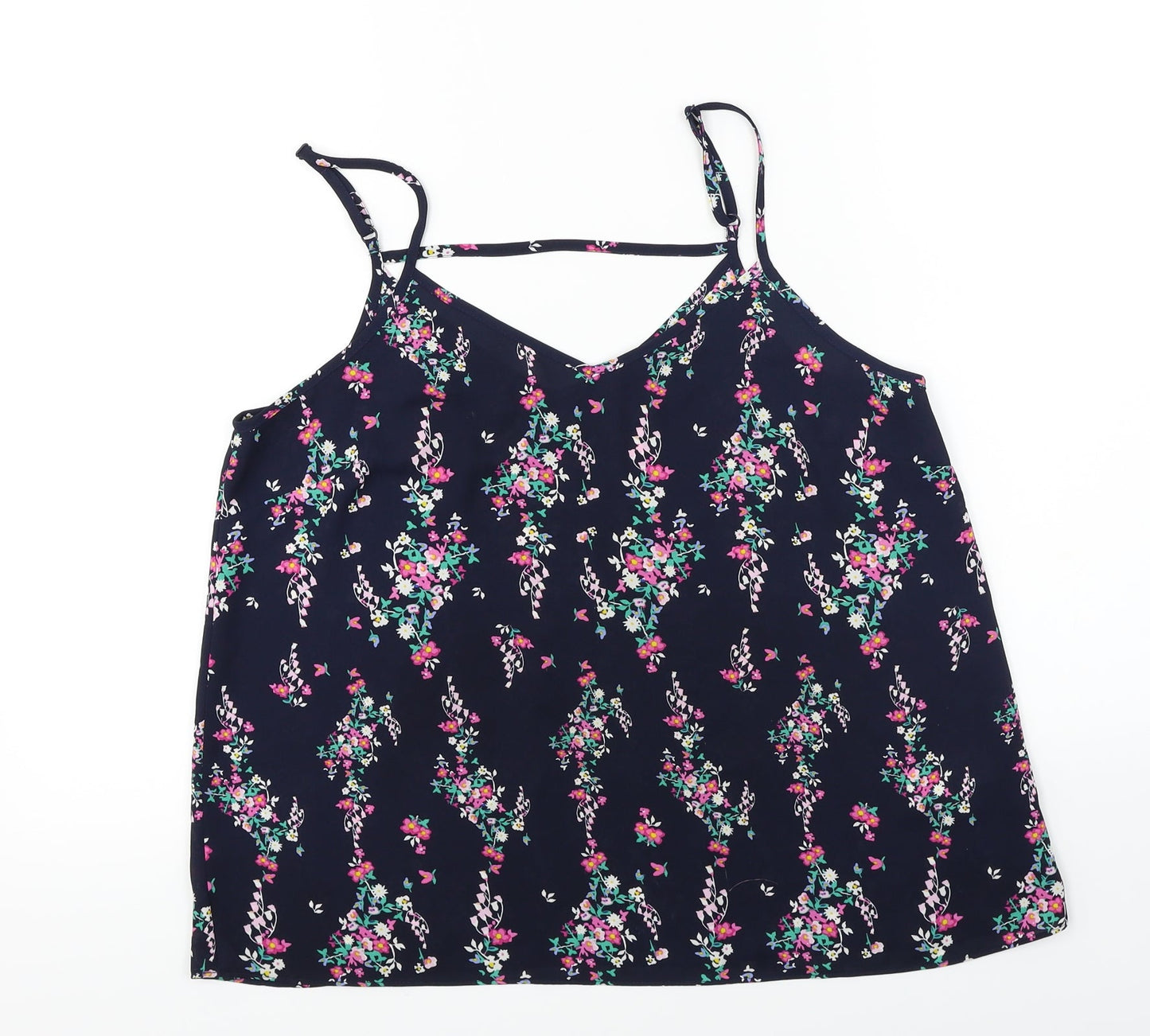 Primark Womens Blue Floral  Basic Blouse Size 12