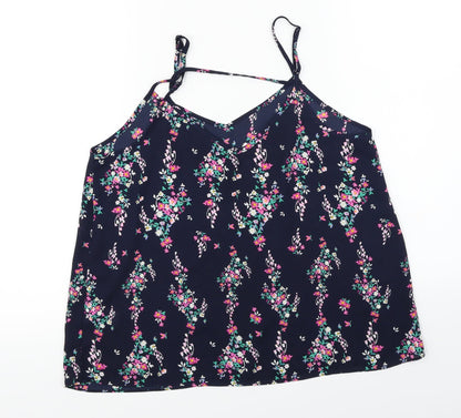 Primark Womens Blue Floral  Basic Blouse Size 12