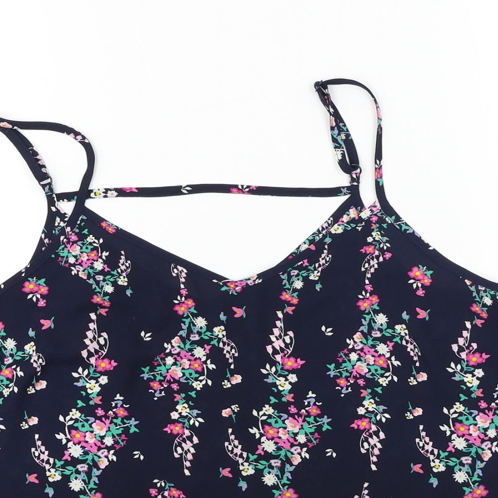 Primark Womens Blue Floral  Basic Blouse Size 12