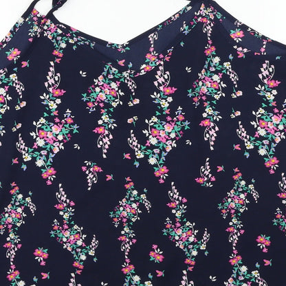 Primark Womens Blue Floral  Basic Blouse Size 12