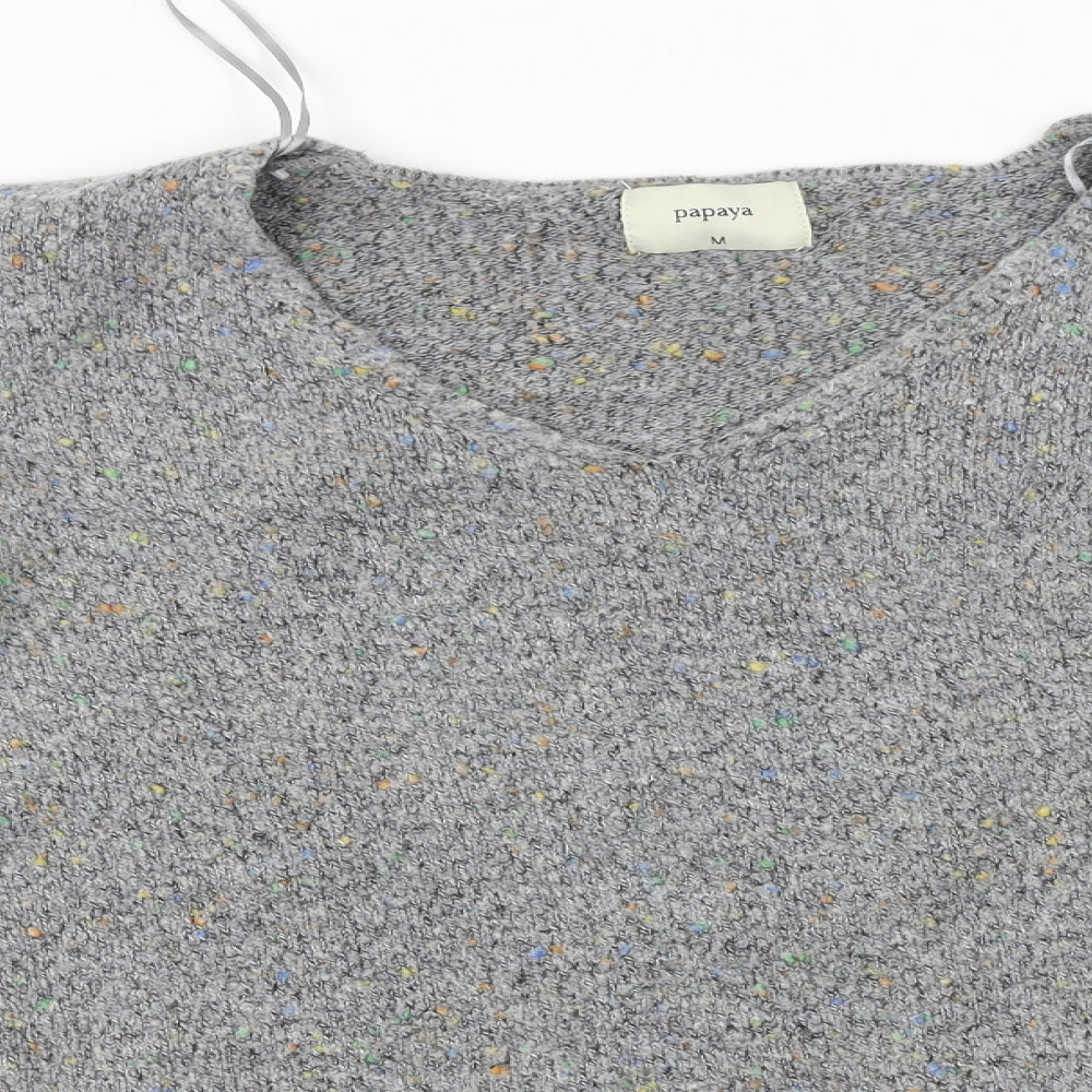 Papaya Womens Grey   Pullover Jumper Size M