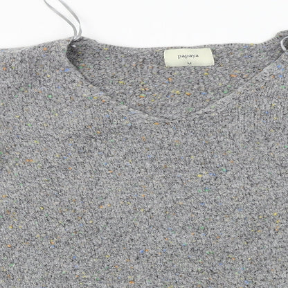 Papaya Womens Grey   Pullover Jumper Size M