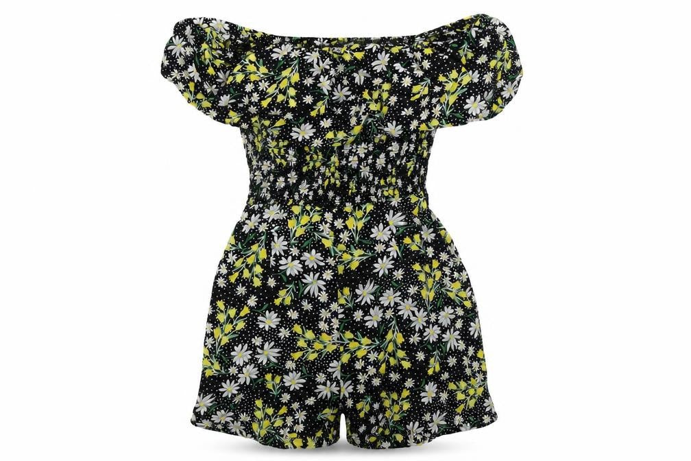 Womens UK Size 8 ASOS One-Piece Black Jumpsuit