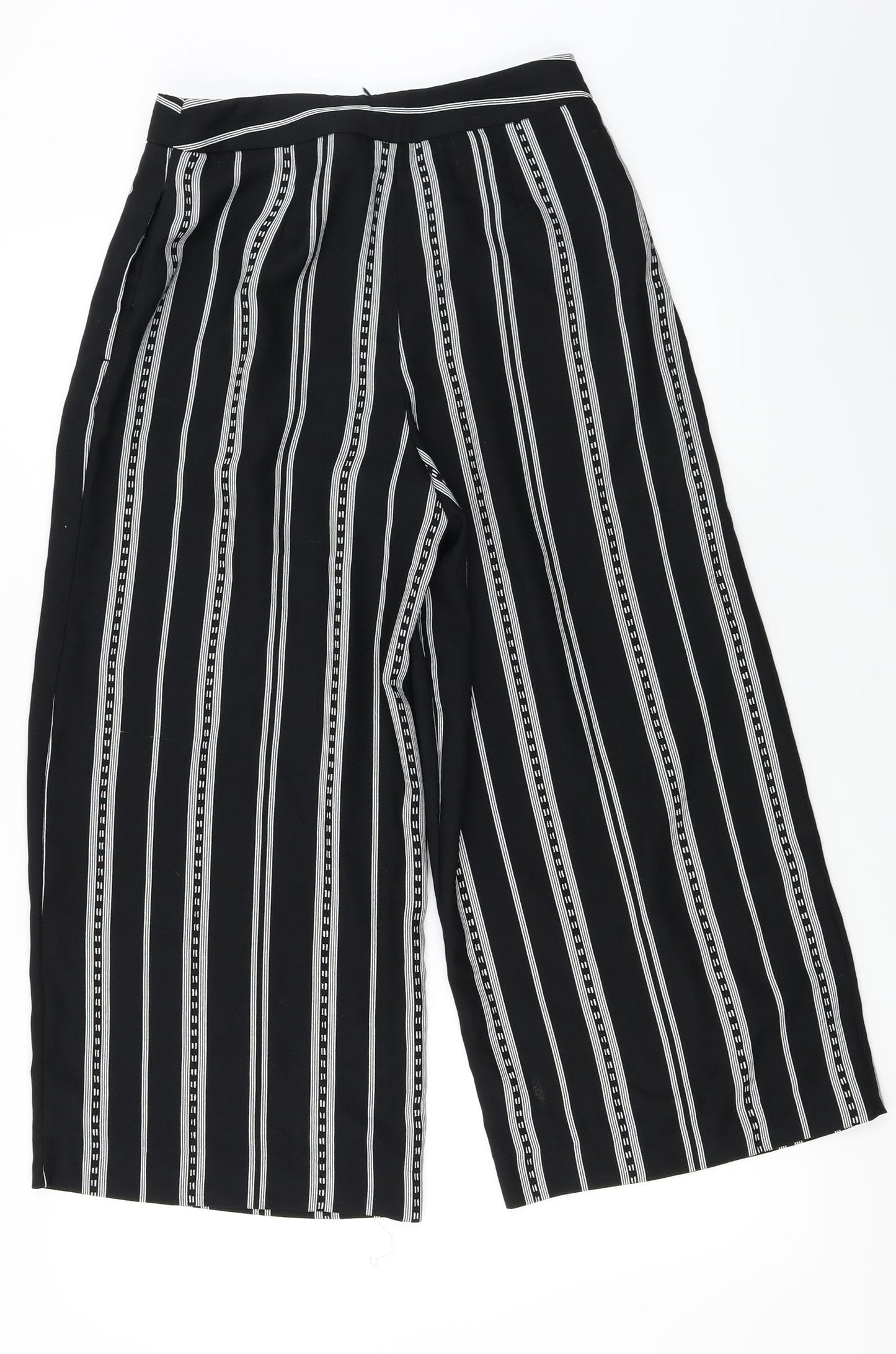 Womens UK Size 8 Topshop Regular Fit  Black Trousers