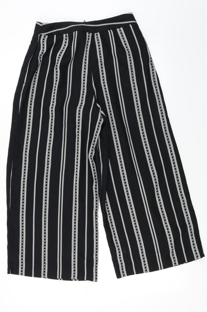 Womens UK Size 8 Topshop Regular Fit  Black Trousers