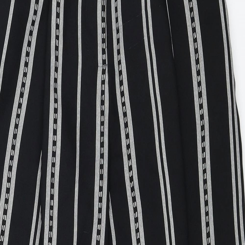 Womens UK Size 8 Topshop Regular Fit  Black Trousers