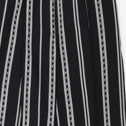Womens UK Size 8 Topshop Regular Fit  Black Trousers