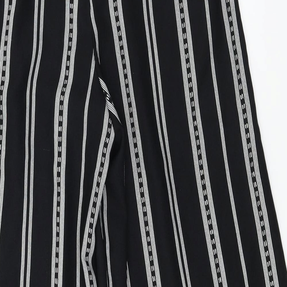 Womens UK Size 8 Topshop Regular Fit  Black Trousers