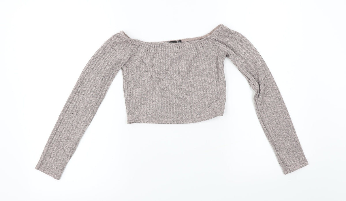 PRETTYLITTLETHING Womens Pink   Pullover Jumper Size 8