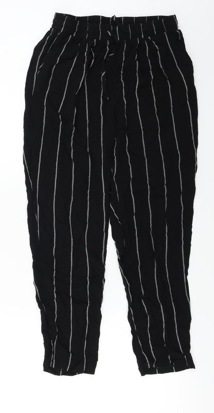 Womens UK Size 8 PRETTYLITTLETHING Regular Fit  Black Trousers