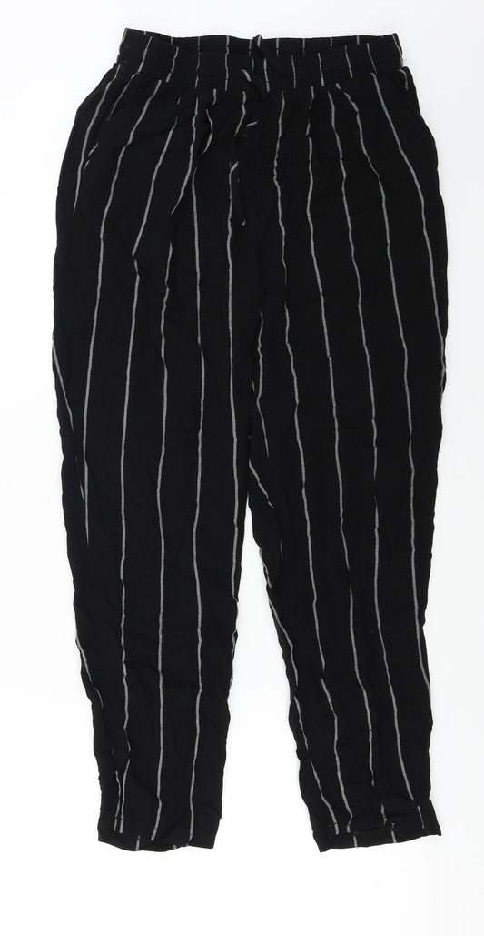 Womens UK Size 8 PRETTYLITTLETHING Regular Fit  Black Trousers