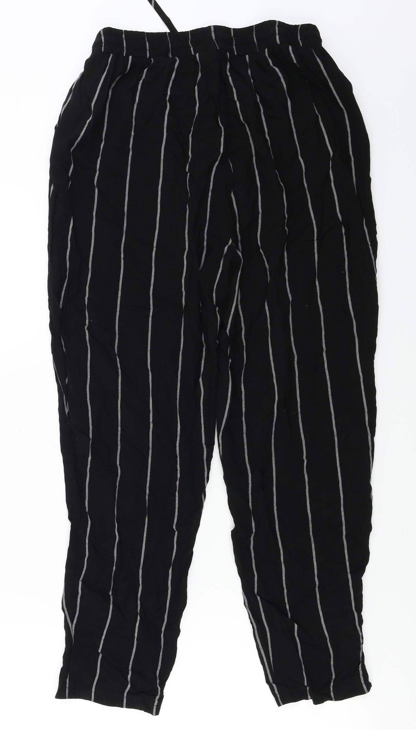 Womens UK Size 8 PRETTYLITTLETHING Regular Fit  Black Trousers