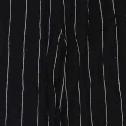 Womens UK Size 8 PRETTYLITTLETHING Regular Fit  Black Trousers