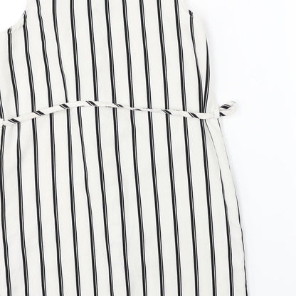 Womens UK Size 6 Missguided White Basic Button-Up