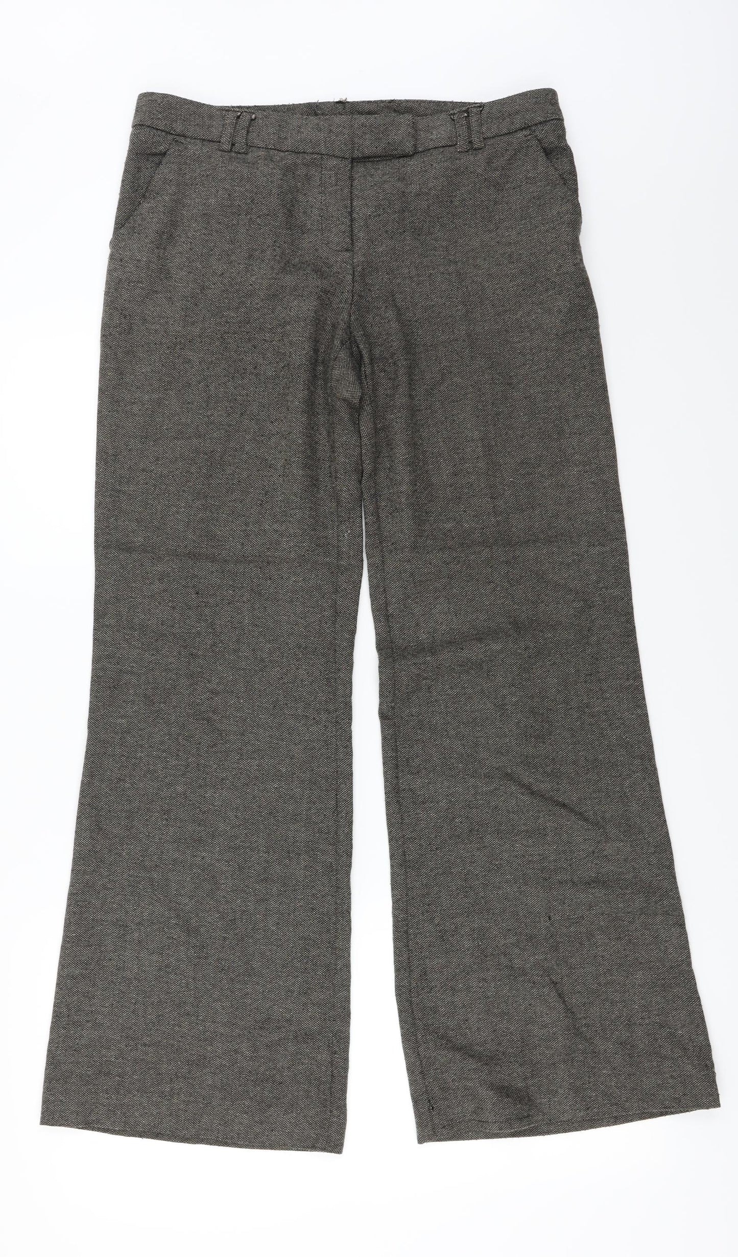 Womens UK Size 12 Preworn Regular Fit  Brown Trousers