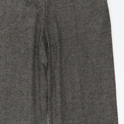 Womens UK Size 12 Preworn Regular Fit  Brown Trousers