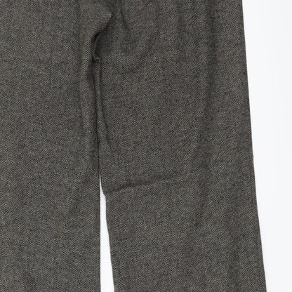 Womens UK Size 12 Preworn Regular Fit  Brown Trousers