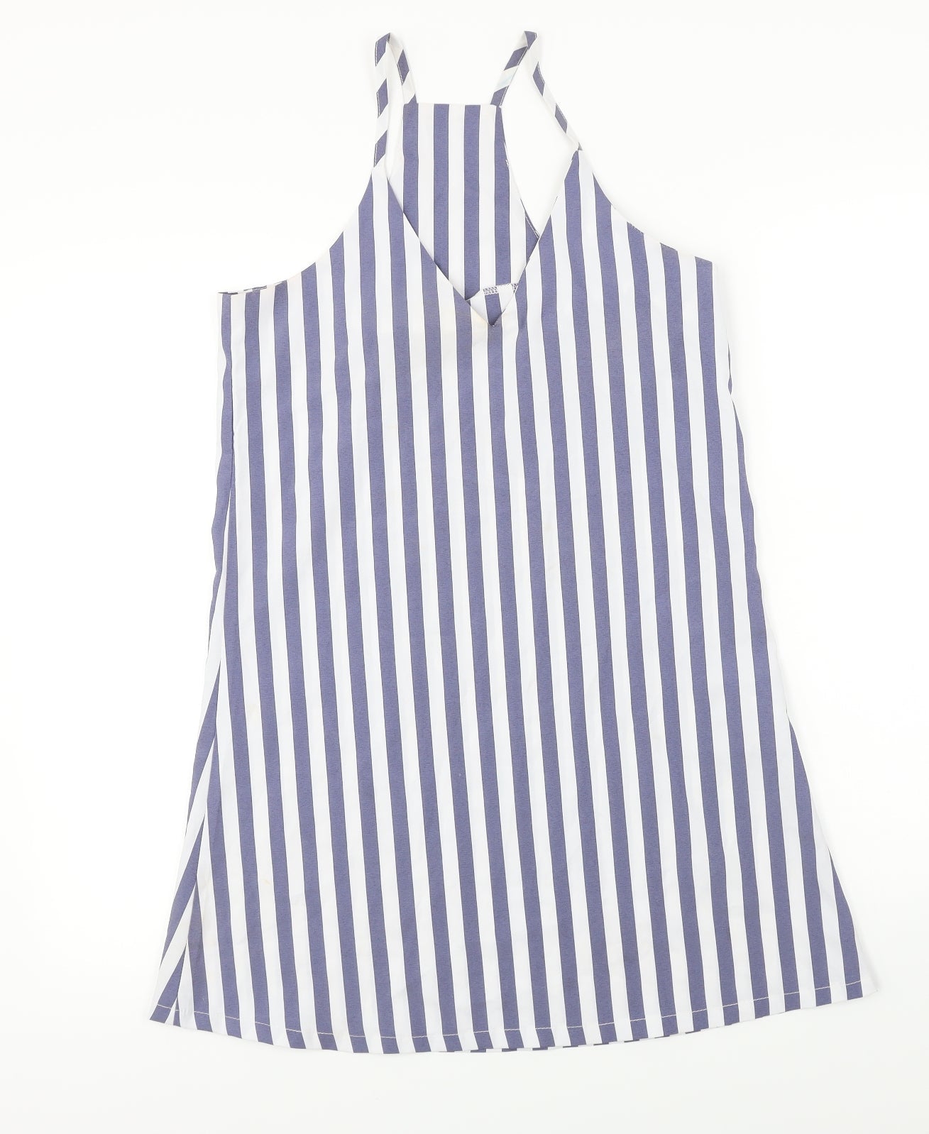 SheIn  Womens White Striped  Basic Blouse Size XS