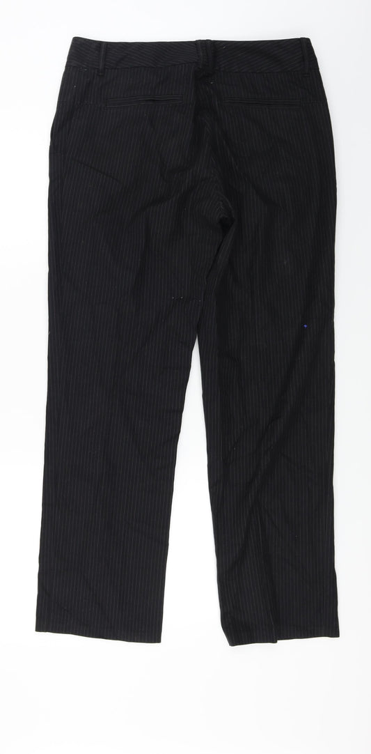 Kookai Mens Black Striped  Trousers  Size 32 in L27 in