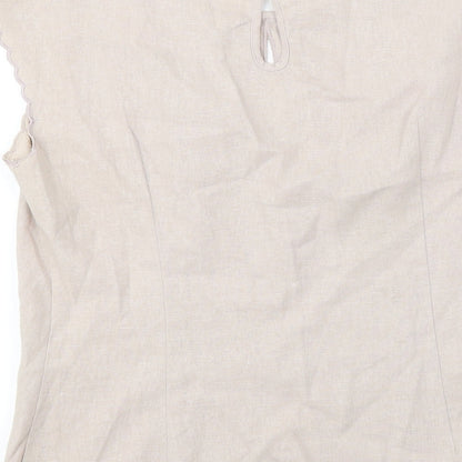Womens UK Size 10 NEXT Purple Basic Blouse