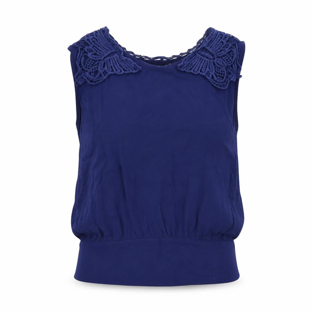 Womens UK Size 8 Purple Purple Basic Blouse