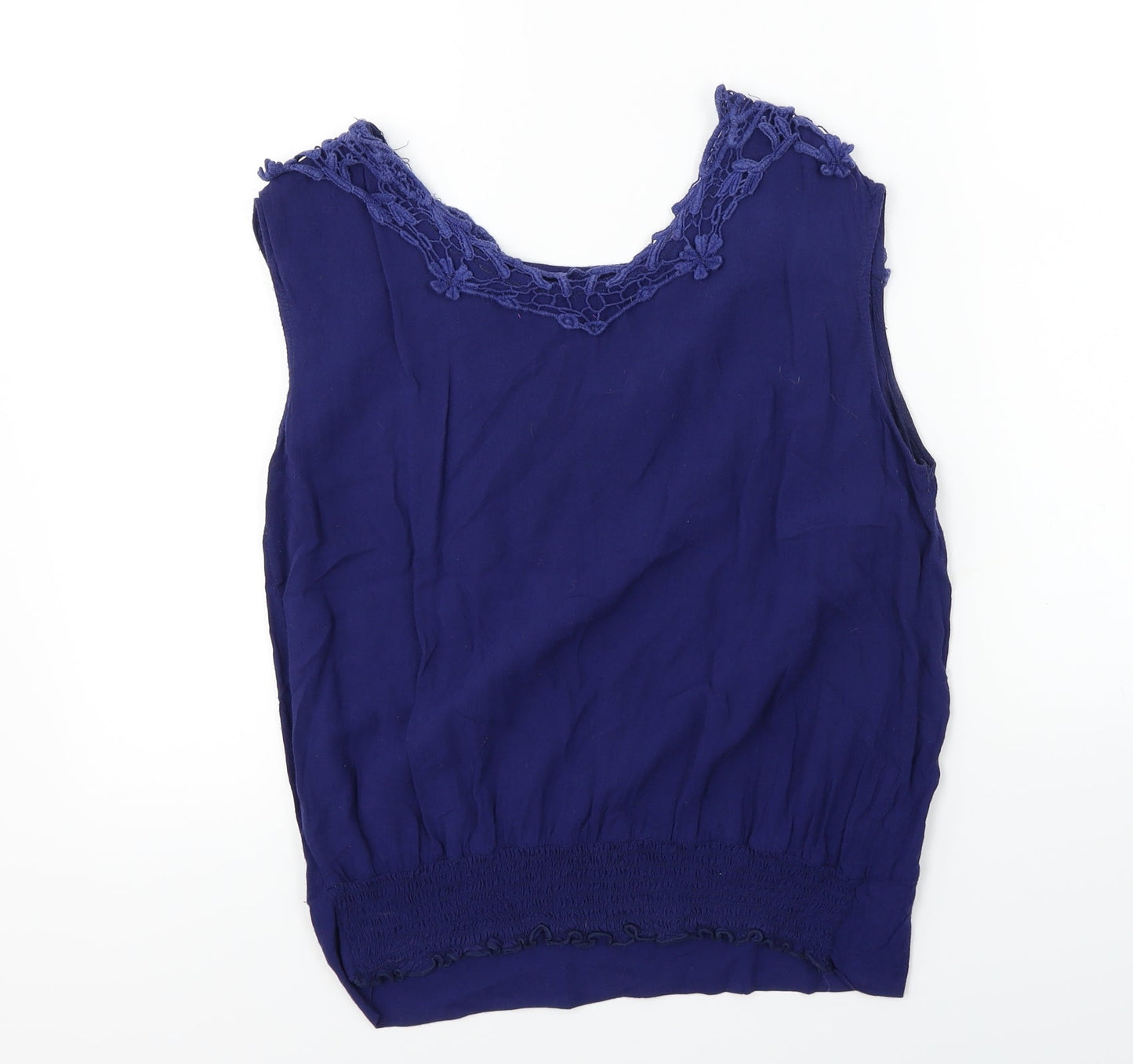 Womens UK Size 8 Purple Purple Basic Blouse