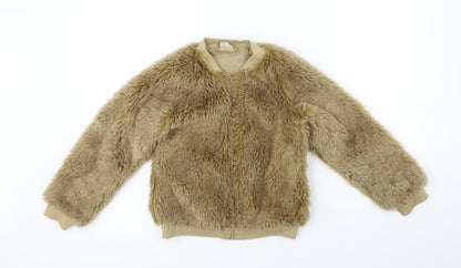 Next Girls Beige   Jacket Coat Size 8 Years