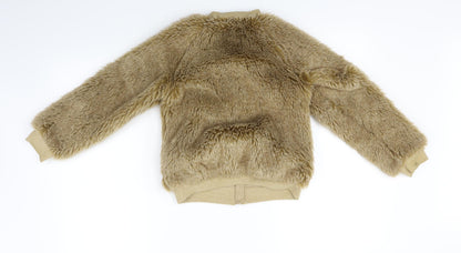 Next Girls Beige   Jacket Coat Size 8 Years