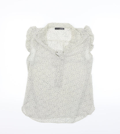 Womens UK Size 10 Atmosphere Grey Basic Blouse