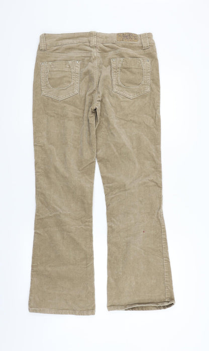 mk Womens Beige   Trousers  Size 12 L28 in