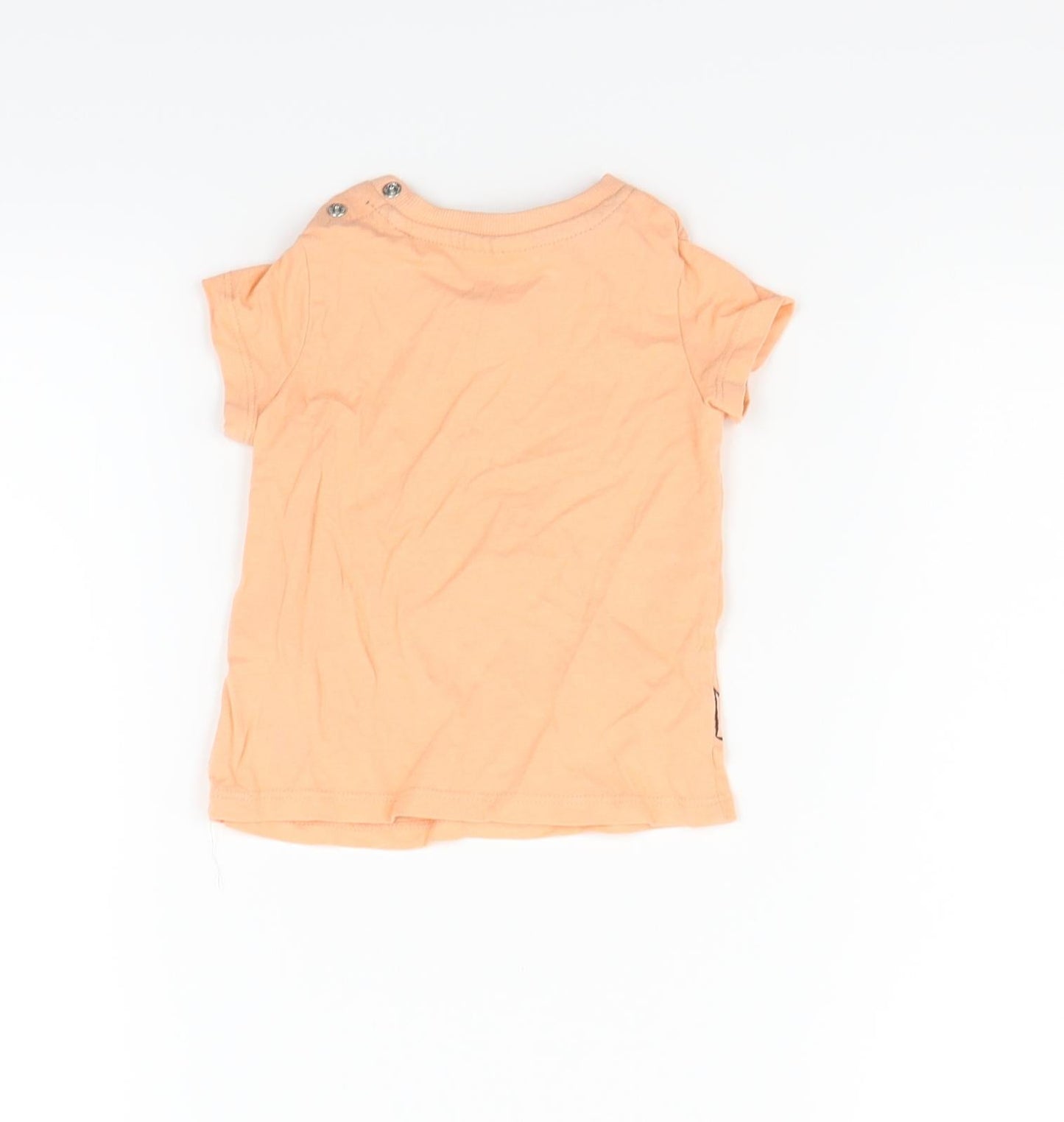 so cute  Orange   Basic T-Shirt Size 6-9 Months  - squid