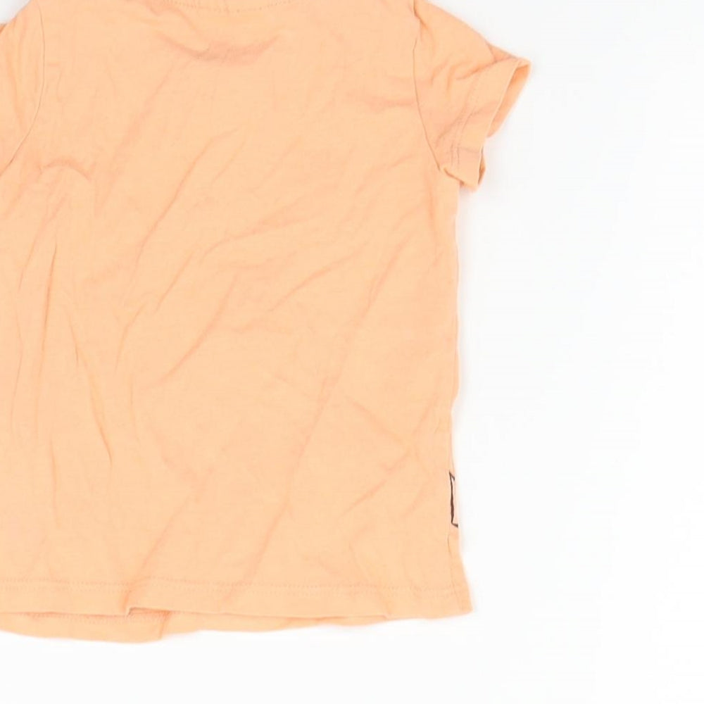 so cute  Orange   Basic T-Shirt Size 6-9 Months  - squid