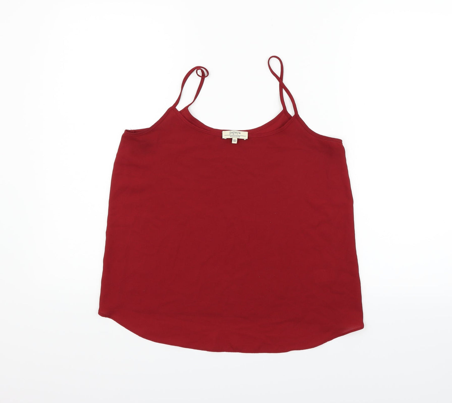 Papaya Womens Red   Basic Tank Size 10