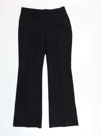 Womens UK Size 30 in Marks and Spencer Regular Fit  Black Trousers