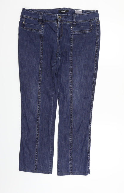 Rosher Womens Blue   Straight Jeans Size 14 L26 in