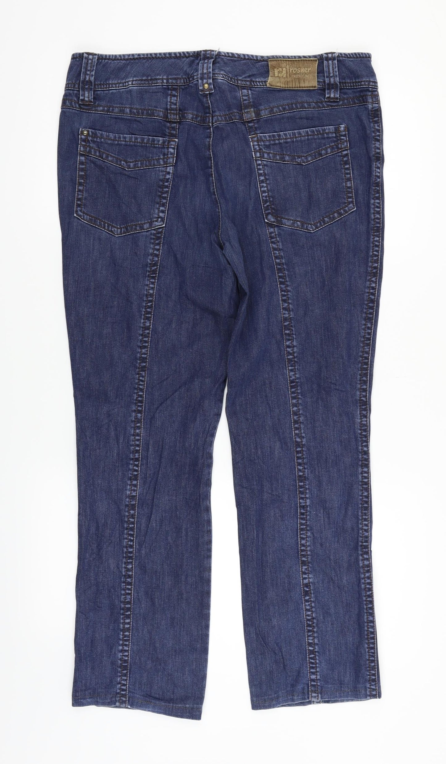 Rosher Womens Blue   Straight Jeans Size 14 L26 in
