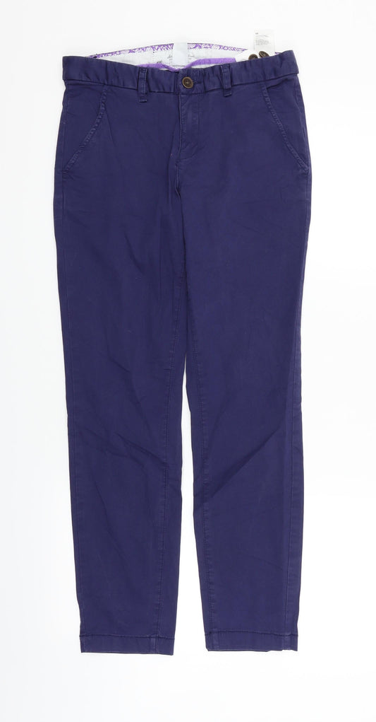 Womens UK Size 6 H&M Regular Fit  Blue Trousers