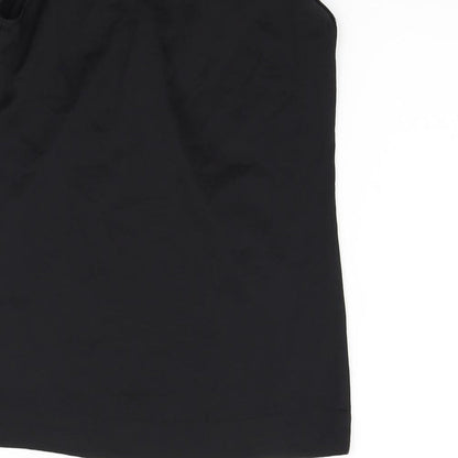 Womens UK Size 4 H&M Black Basic T-Shirt