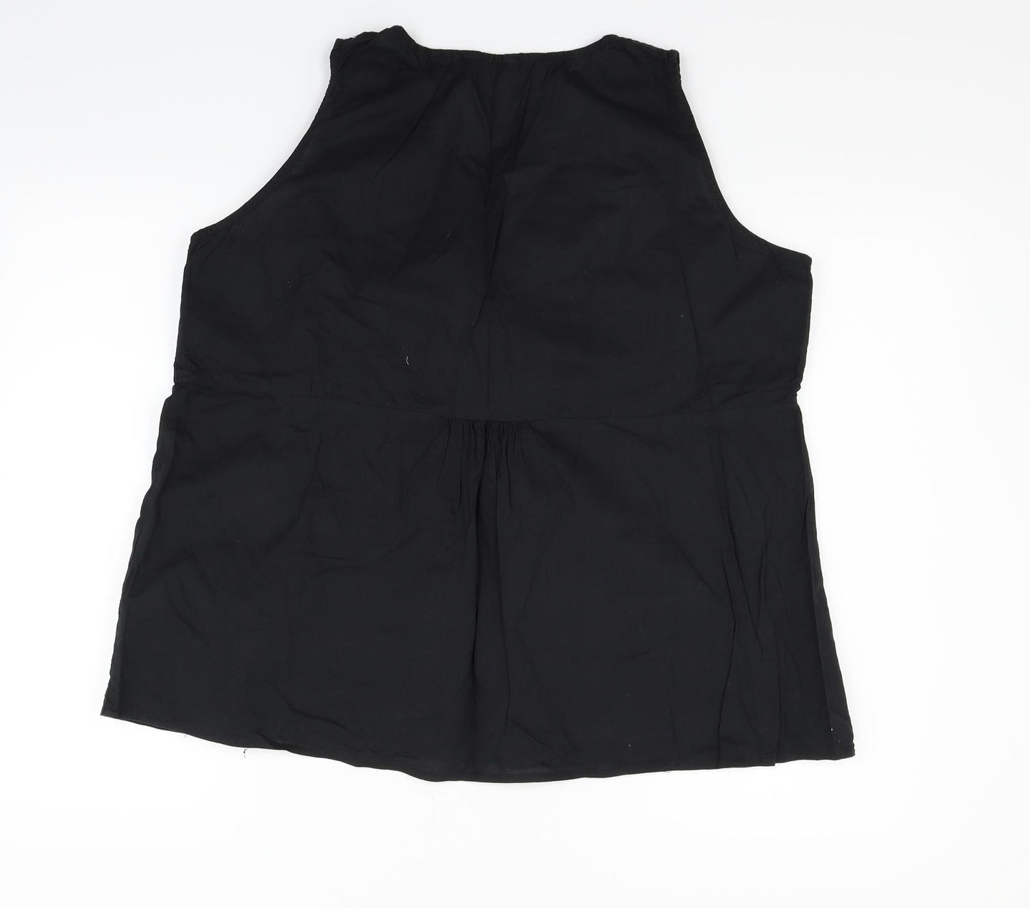 Mia Moda Womens Black   Basic T-Shirt Size 18