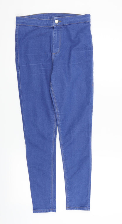 Topshop Womens Blue   Straight Jeans Size 30 in L25 in