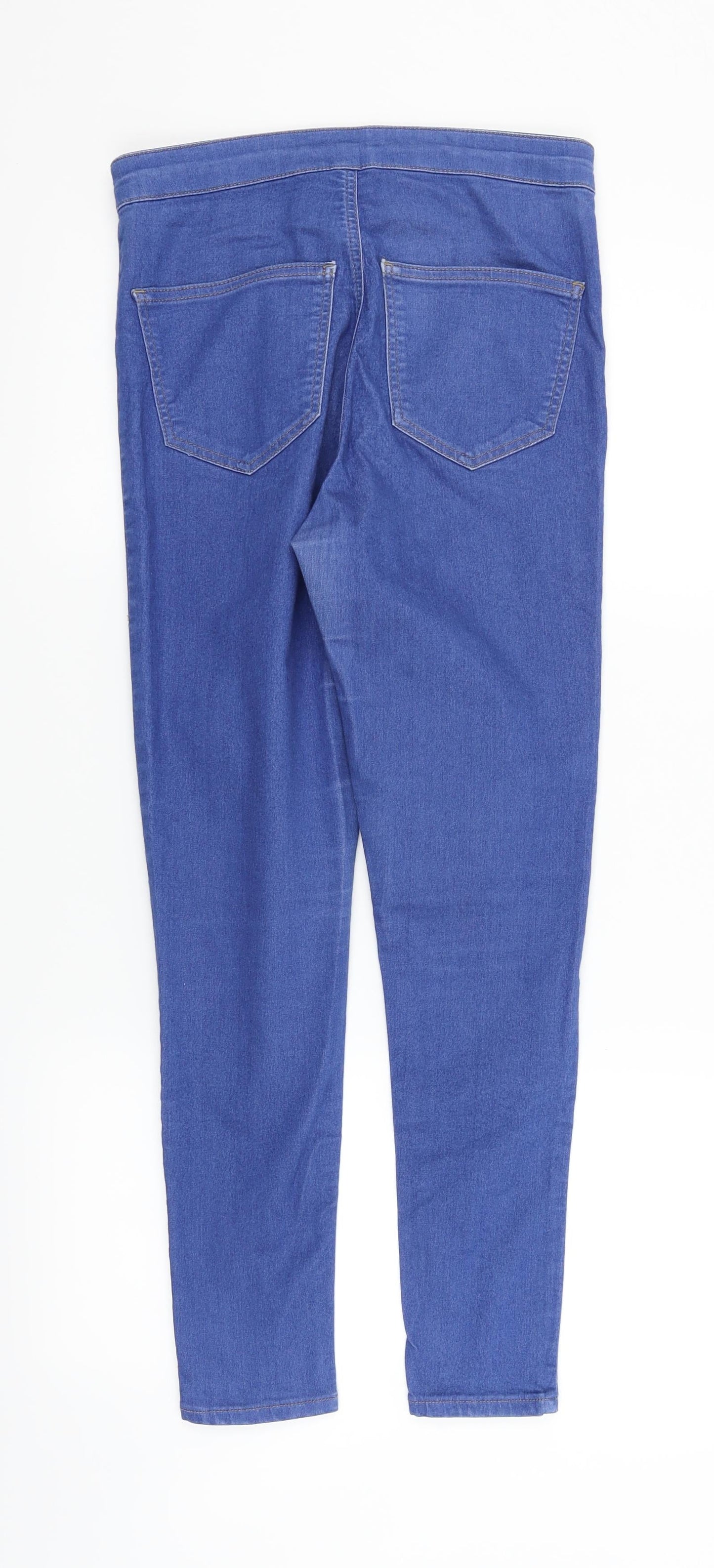 Topshop Womens Blue   Straight Jeans Size 30 in L25 in