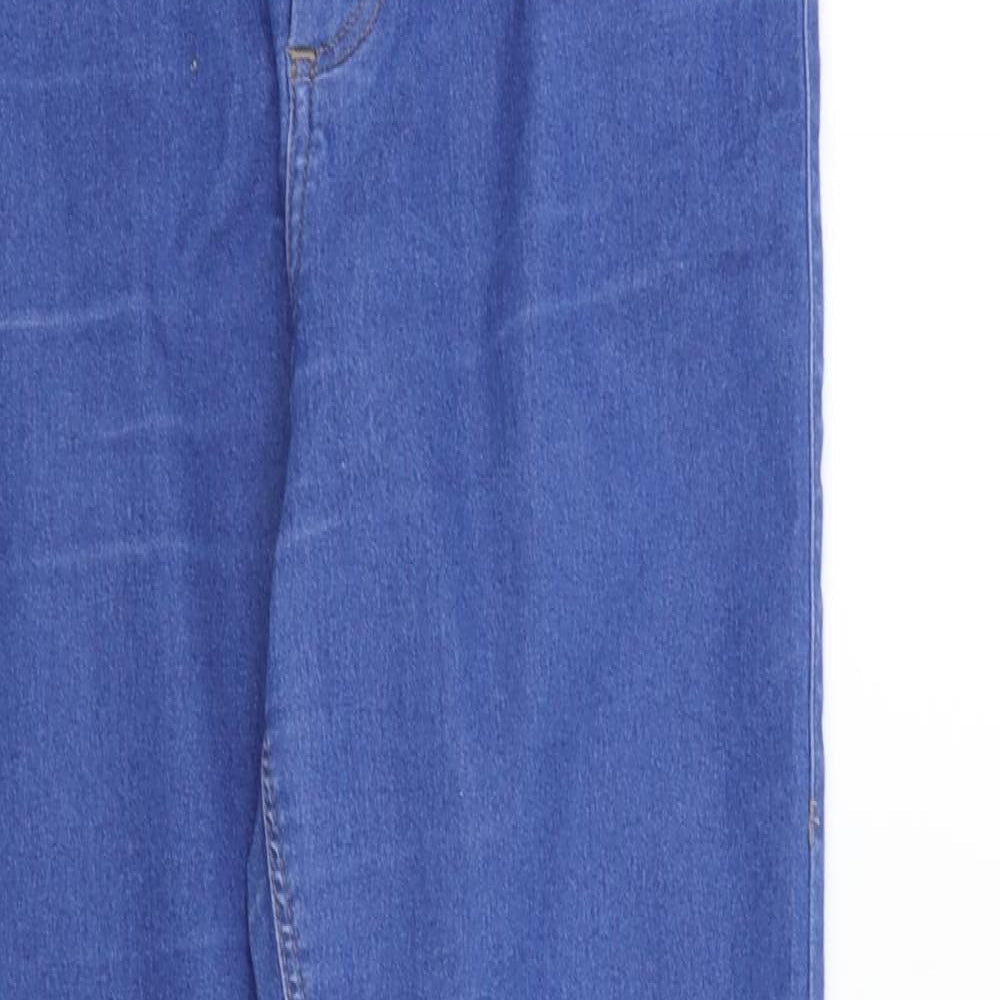 Topshop Womens Blue   Straight Jeans Size 30 in L25 in