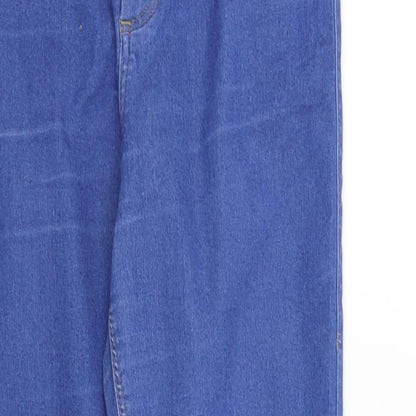 Topshop Womens Blue   Straight Jeans Size 30 in L25 in