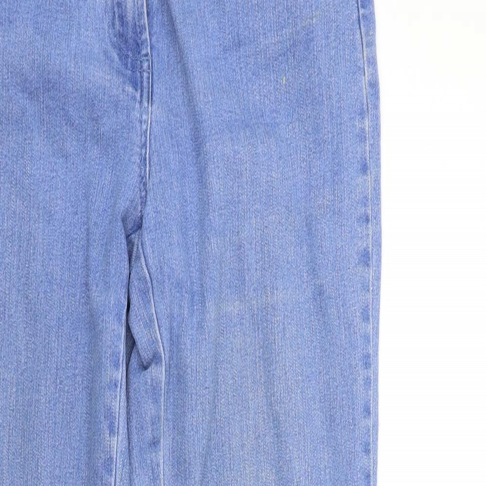 Womens UK Size 10 Preworn Regular Fit Straight Blue Jeans