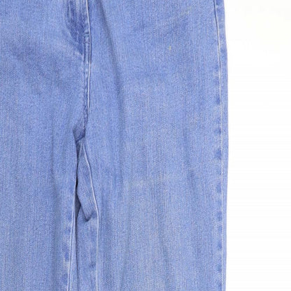 Womens UK Size 10 Preworn Regular Fit Straight Blue Jeans
