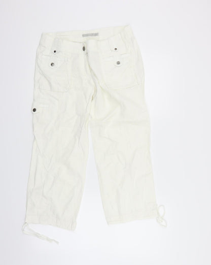 sancred Womens White   Trousers  Size M L22 in
